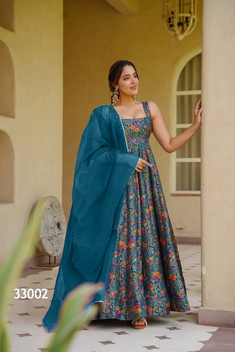 Lucaya Vol 33 By Lucaya Silk Heavy Digital Printed Gown